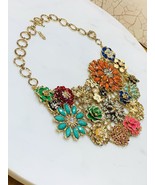 Necklace  Beautiful 3d Flowers Multi Colors - €30,04 EUR
