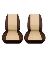 Fits 1974 Jeep cj5 Front low back seat covers brown and tan - €67,63 EUR