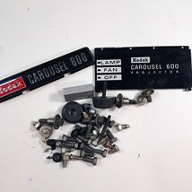 Vintage Kodak Carousel 600 Slide Projector parts feet screws name plate ... - $20.00
