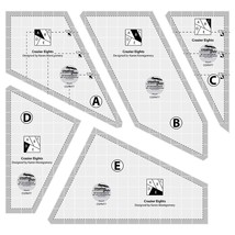 Creative Grids Crazier Eights Template 5pc Set - CGRMT7 - £56.87 GBP