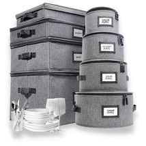 8Pcs Hard Shell China Storage Containers, Mug Storage, Wine Glass, Utensils, &amp; P - $166.99