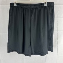 DEVOPS Men&#39;s 2XL Black Athletic Shorts Pockets Polyester Spandex Stretch - £7.96 GBP