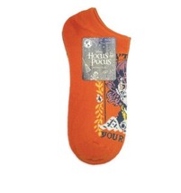 Disney’s Hocus Pocus 2 Pairs No-Show Socks Size 4-10 Orange Gray New - £5.86 GBP