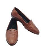 JOAN &amp; DAVID Loafer Shoes Sz 7 M Vintage Hand Made ITALY Leather - €42,25 EUR