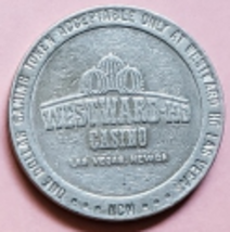 Westward Ho Casino LAS VEGAS 1988 $1 Metal Gaming Token, vintage - £6.35 GBP