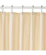 Beige Magnetized Shower Curtain Liner Mildew Resistant - £7.39 GBP