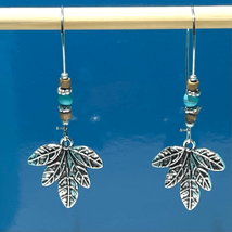 BAE Darling Dangles” 2 1/4” Turquoise &amp; Silver Earrings - £30.06 GBP