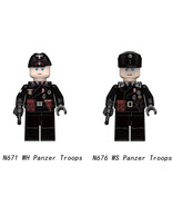2Pcs WW2 Dutch Military Soldier Minifigures WH WS Panzer Troops Mini Block Toys - $11.89