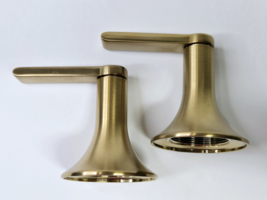 Signature Hardware Shlzwslevbg Lentz Lever Handles - Brushed Gold *Read - $28.90