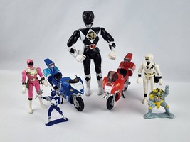 90&#39;s Mighty Morphin Power Rangers Lot Motorcycles Black White Pink Ranger - £17.16 GBP