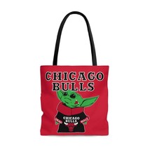Baby Yoda-Chicago Bulls Tote Bag-Beach Bag-Sports Teams Bag-Star Wars-Gift - £18.82 GBP