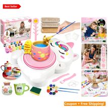 Magical Unicorn Pottery Wheel Kit with Glow Paints - Fun Art Supplies fo... - $67.27
