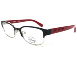 Disney Kids Glasses Frame 3E 1009 3170 Black Red Silver Rectangular 44-1... - $18.47