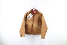 NOS Vintage 80s Carhartt 100 Year Mens 36 Lined Detroit Jacket Duck Brown USA - £269.02 GBP