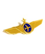 Airlines Pilot Wings Captains Gold Metal Airplane Pin - $273.41 MXN