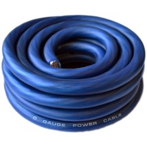 0 Gauge Blue Amplifier Power/Ground Wire 1/0 Ga Amp Cable, 25 Feet - £51.12 GBP