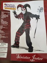 California Costumes Sinister Jester halloween Costume child Large  10-12... - £15.59 GBP
