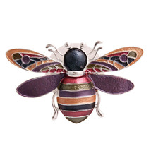 Multi and Silver Bee Magnet Brooch - $598.20 MXN