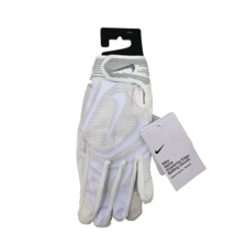 Nike Alpha Huarache Edge Batting Gloves Unisex Adult Size Large White Grey - $26.40