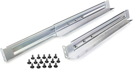 4POSTRAIL 4-Post Universal Rack Mount Rail Kit, Silver - $198.98