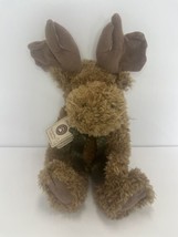 Boyds Collection Mahoney S. Mooseltoof Brown Moose Plush Teddy Bears Toys 18&quot; - £11.89 GBP