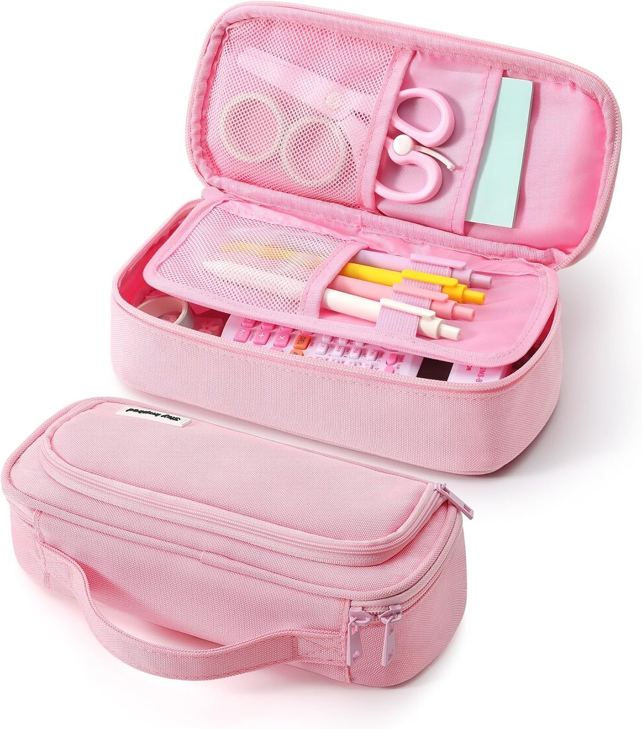 Large Pencil Case for Girls and Boys Aesthetic Pencil Case Organizer with  - $22.37