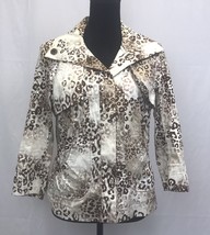Multiples Brand womens clothing Leopard Print Blazer Medium M - $11.83