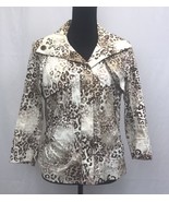 Multiples Brand womens clothing Leopard Print Blazer Medium M - €10,27 EUR