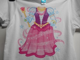 Princess Fairy Body Toddler 4T White Pink Cotton Tee Tshirt Shirt - £9.33 GBP