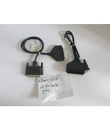 2  Dell 53975 External Floppy Disc Drive Cables Black 25 Pin Male 2 ft - $5.89
