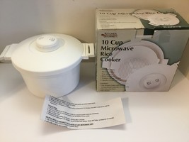 Kitchen Gourmet 10 cup Microwave Pressure Steamer Rice Cooker - £7.90 GBP