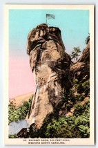 Chimney Rock 225 Feet Hight Western North Carolina Linen Postcard Unused NC - £8.52 GBP