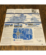 Around the world 1963 escorted tours AAA travel pamphlet via Pan Am jet ... - €17,15 EUR
