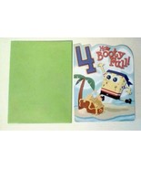 American Greetings Sponge Bob Birthday Card How Booty Full! For A Boy 4 ... - £5.74 GBP