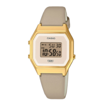 Casio Woman Leather Band Digital Wrist Watch LA680WEGL-5 - £66.29 GBP