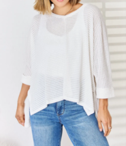 V-Neck Long Sleeve Top, White Long Sleeve Top For Women - £23.37 GBP+