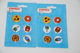 Magnet Fridge Refrigerator 12 Magnets Locker White Board Staples Fries Donut NEW - £2.93 GBP