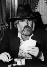 Kenny Rogers as The Gambler holding his cards close 5x7 inch publicity p... - $5.75