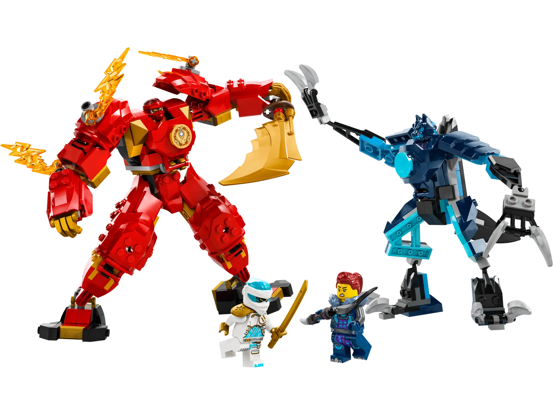 LEGO ninjago 71808 Kai&#39;s Elemental Fire Mech - $1,653.65 MXN