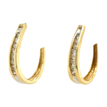 1/10ctw Diamond 10k Yellow Gold Dangle 0.5in Earrings - $6,028.73 MXN