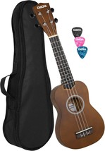 4-String Soprano Ukulele From Cascha With Black Nylon Bag And 3 Picks (E... - $46.99