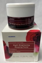 Korres Apothecary Wild Rose Night-Brightening Sleeping Facial Cream 1.35 fl oz - £26.27 GBP