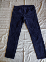 Edyson Womens Dark Blue Skinny Thin Corduroy Low Rise Stretch Pant Size 29P EUC - £7.82 GBP