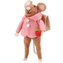 Primitives by Kathy Backpack Mouse Critter Felt Figurine Teacher Gift Sc... - $16.00