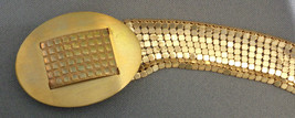 Vintage 28&quot; Gold Mesh Belt .8&quot; Wide Unsigned Whiting Davis or Similar - £11.93 GBP