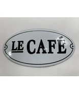 French Looking Porcelain Enamel Sign &quot;Le Cafe&quot; - $24.75