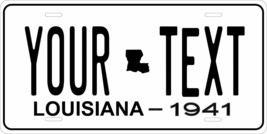 Louisiana 1941 License Plate Personalized Custom Car Bike Motorcycle Moped Tag - $10.99+