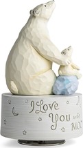 Polar Bear Music Box Figurine Sculpted Hand Painted Musical Figure Gifts for Dau - £60.09 GBP