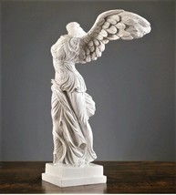WINGED NIKE GREEK GODDES OF VICTORY RESIN STATUE FIGURINE FOR MODERN HOM... - $19.70+