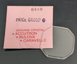 Genuine NEW Bulova Octagon Watch Crystal Part# 8448 - £14.79 GBP